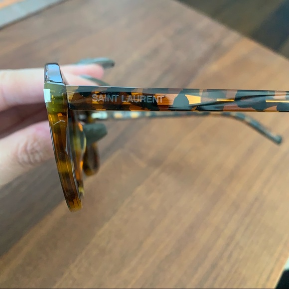 NWT Saint Laurent Tortoiseshell 54mm Modified Square Sunglasses - PRICE FIRM - Picture 9 of 15